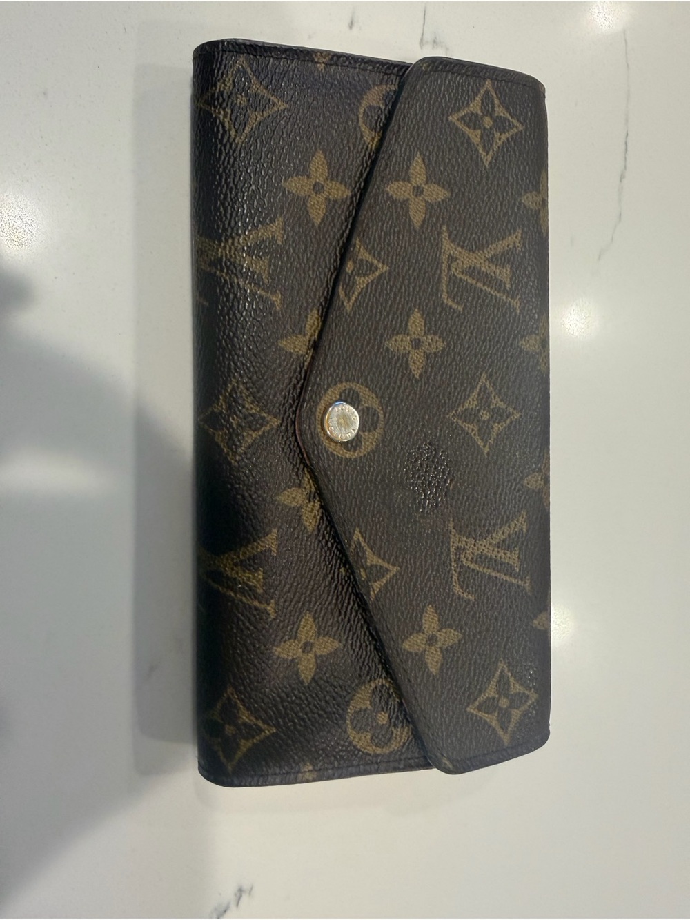 Louis Vuitton Brown Monogram Sarah Wallet